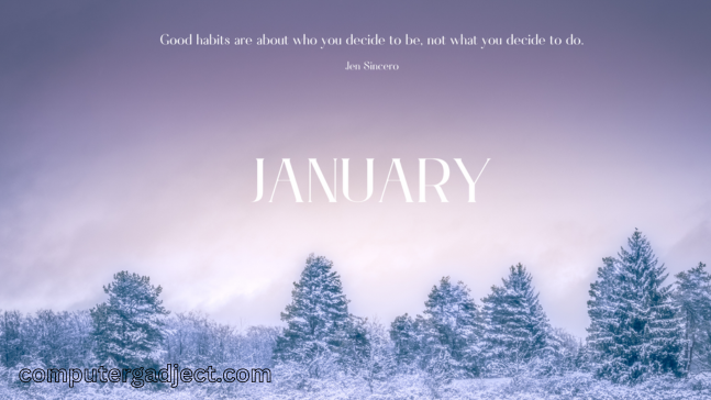 January computer backgrounds offer a fresh look for your digital workspace to.